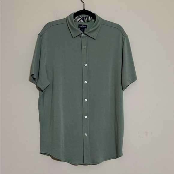 Daniel Hechter Other - Daniel Hechter sage green Button Down Shirt Mens L casual soft stretchy casual